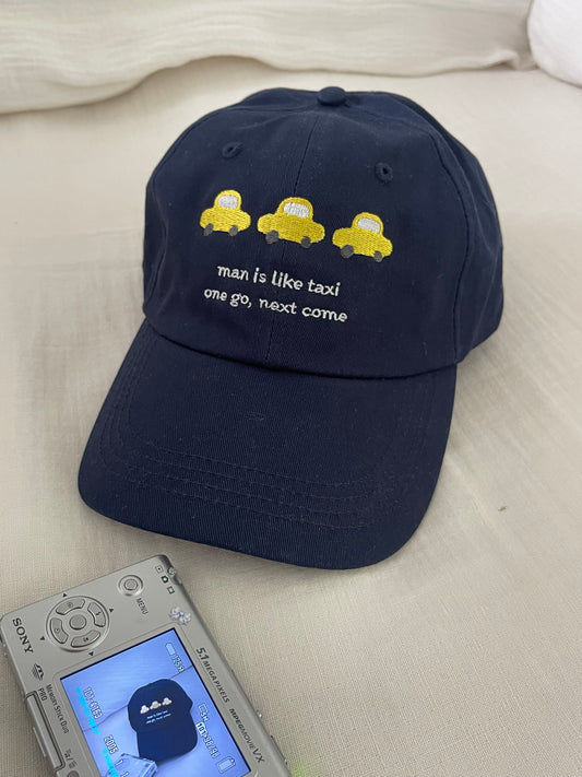 'man is like taxi' embroidery cap (pre-order)