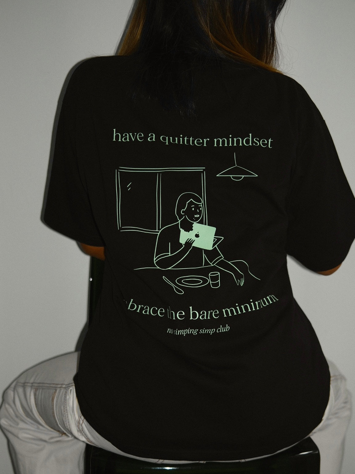 Quitter mindset T-shirt - breakfasting