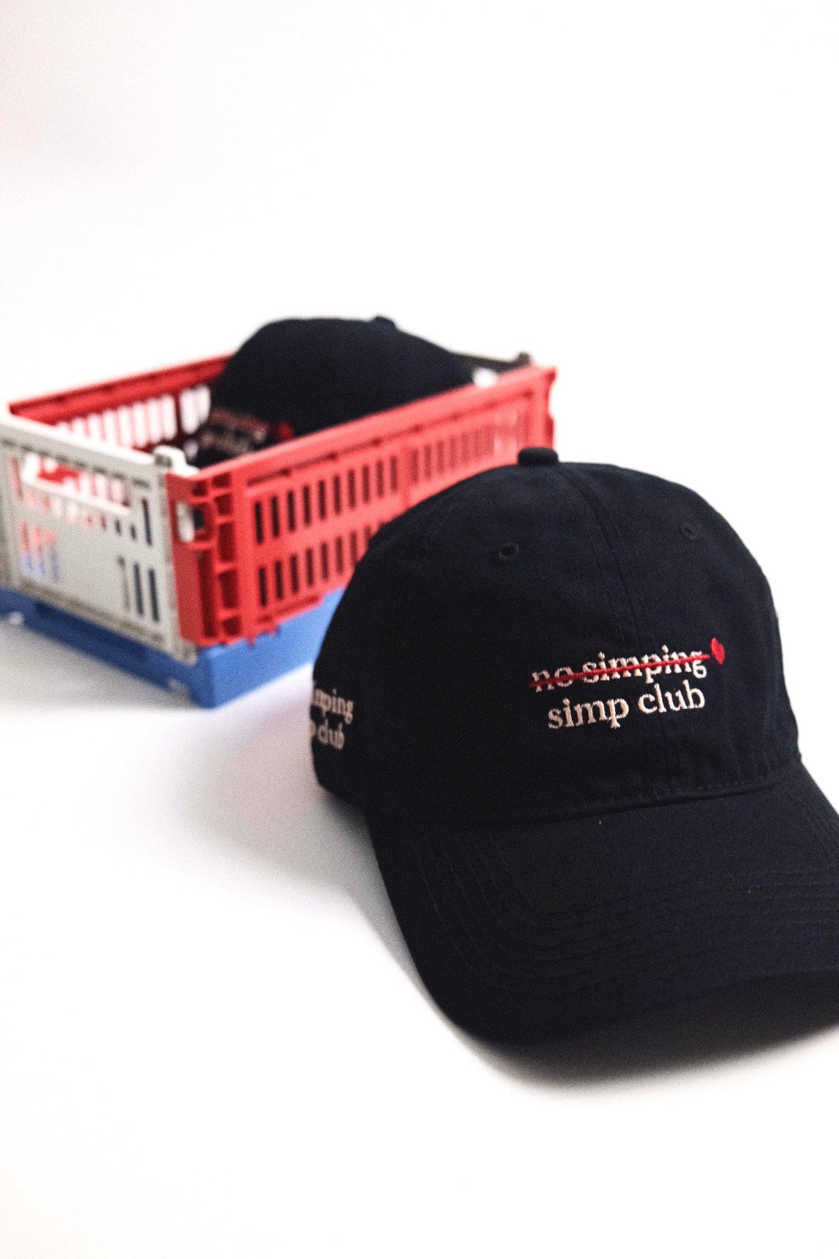 No simping simp club embroidery cap | Valentine's edition