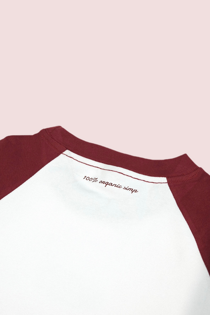 Two tone crop top | cheery (Pre-order)