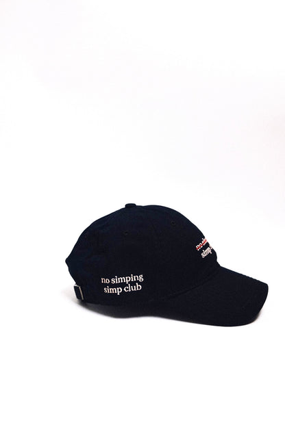 No simping simp club embroidery cap | Valentine's edition