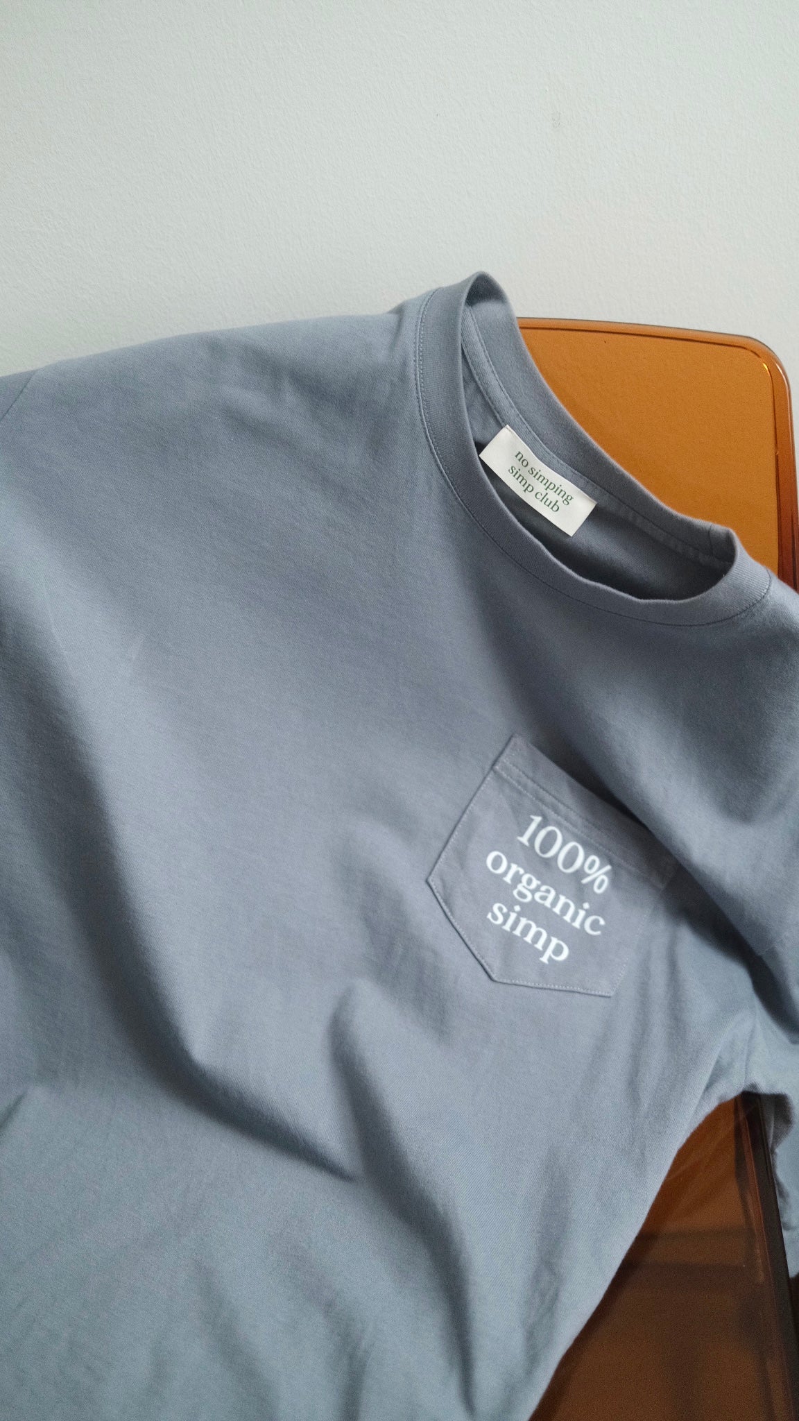 100% Organic Simp pocket T-shirt