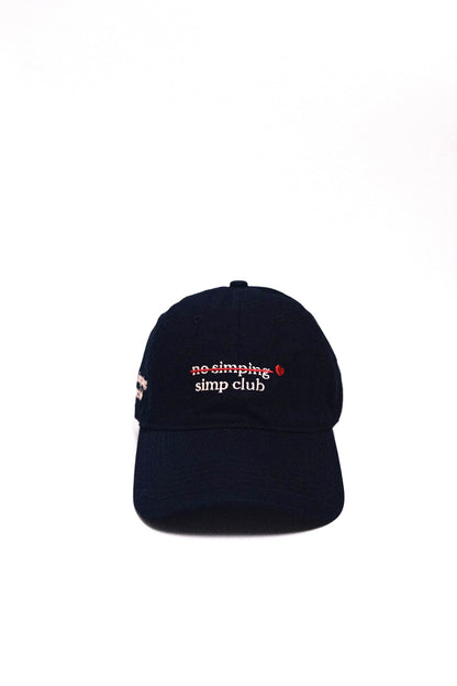 No simping simp club embroidery cap | Valentine's edition