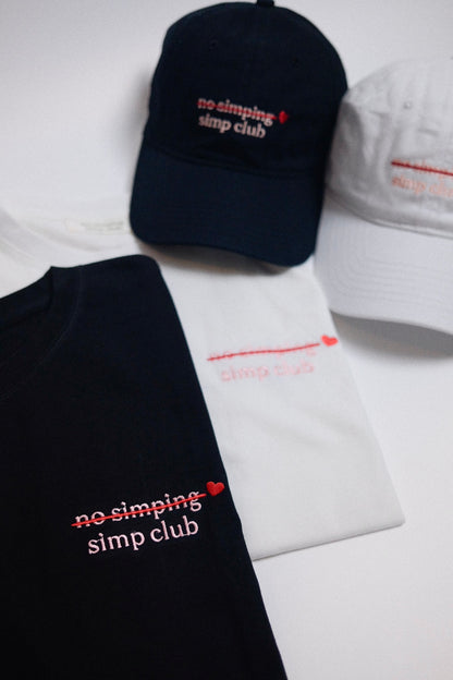 No simping simp club logo t-shirt | Valentine’s edition