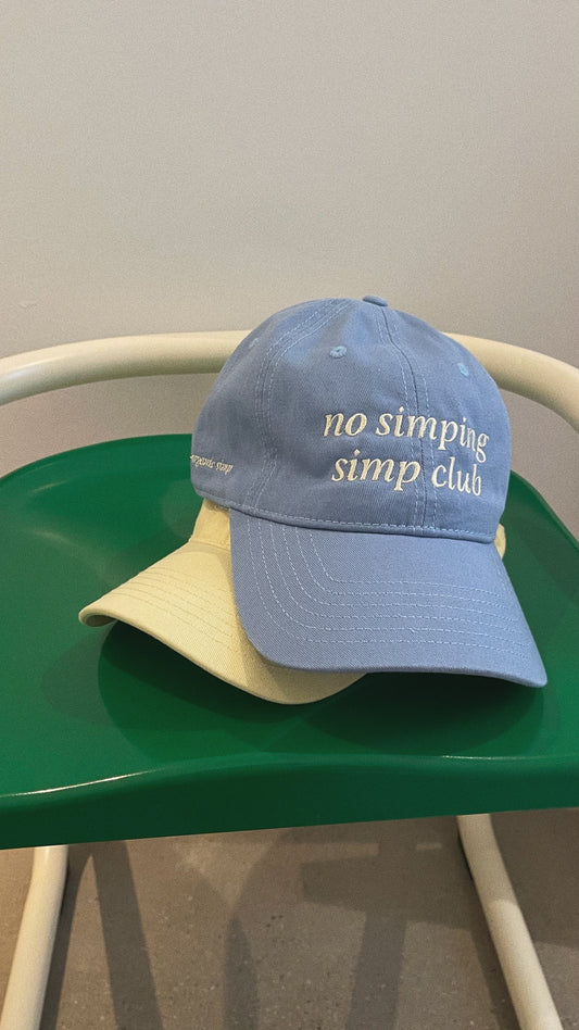 No simping simp club logo cap