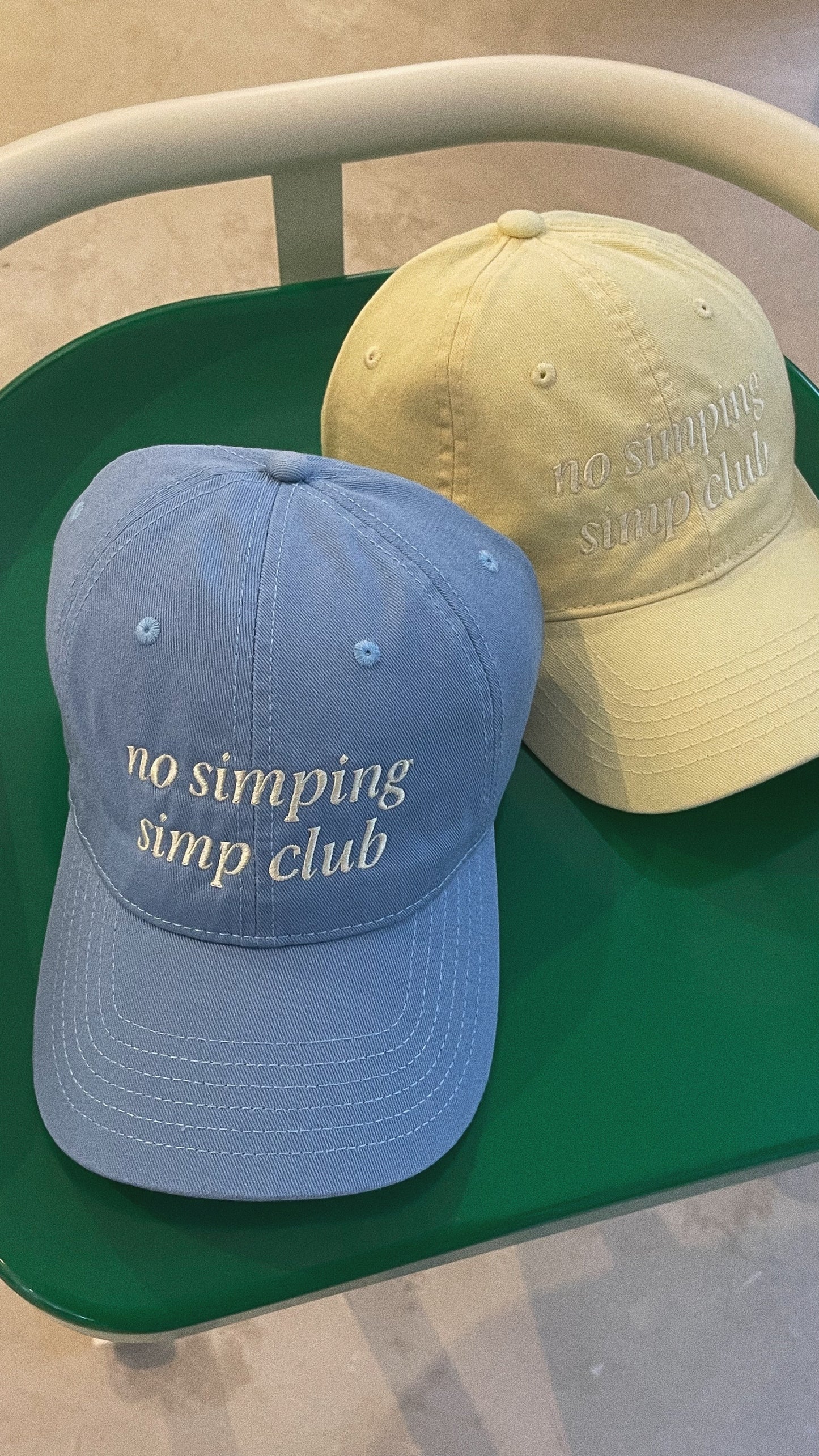 No simping simp club logo cap