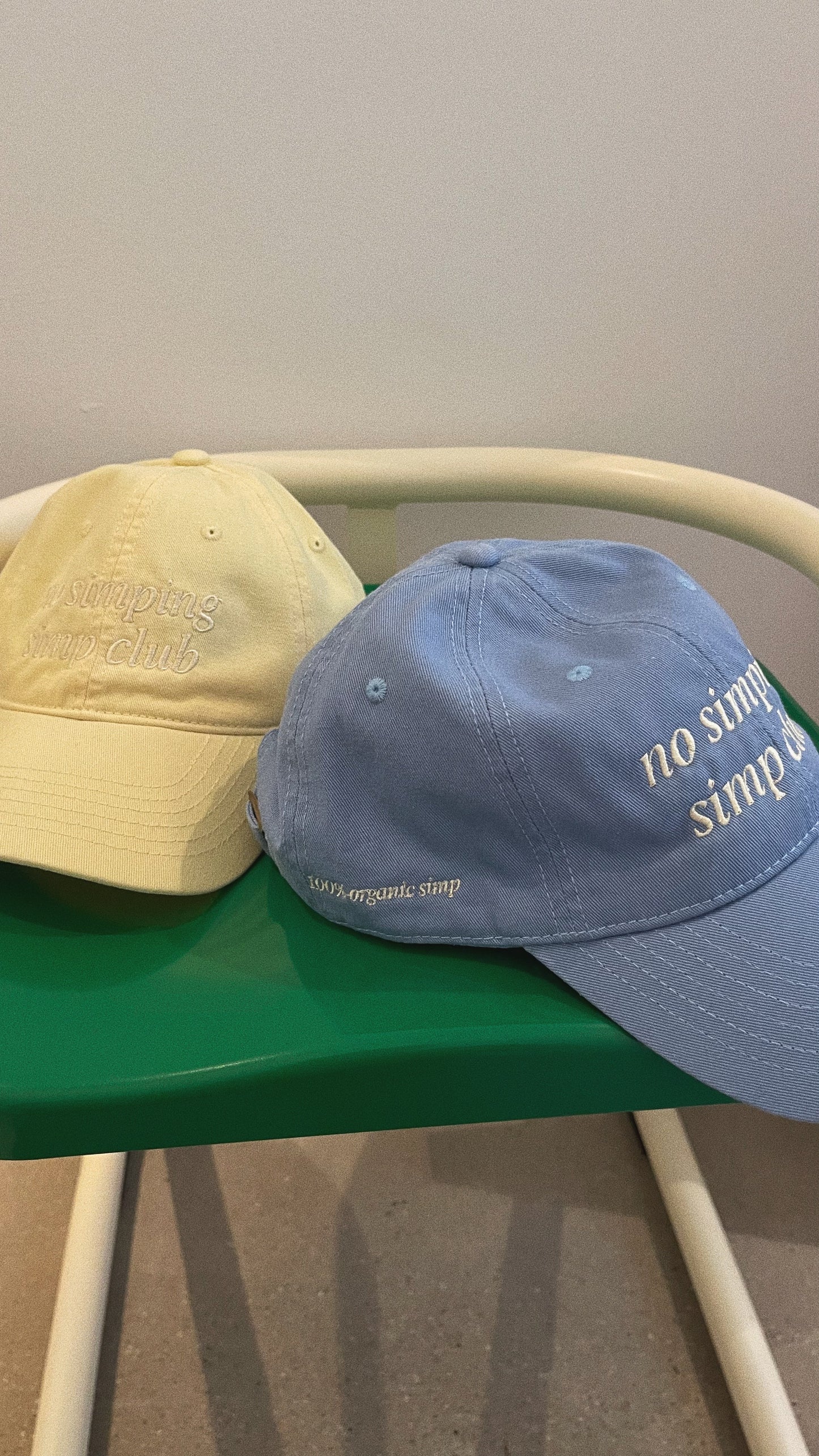 No simping simp club logo cap