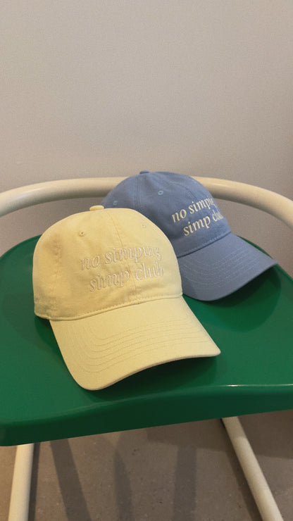 No simping simp club logo cap