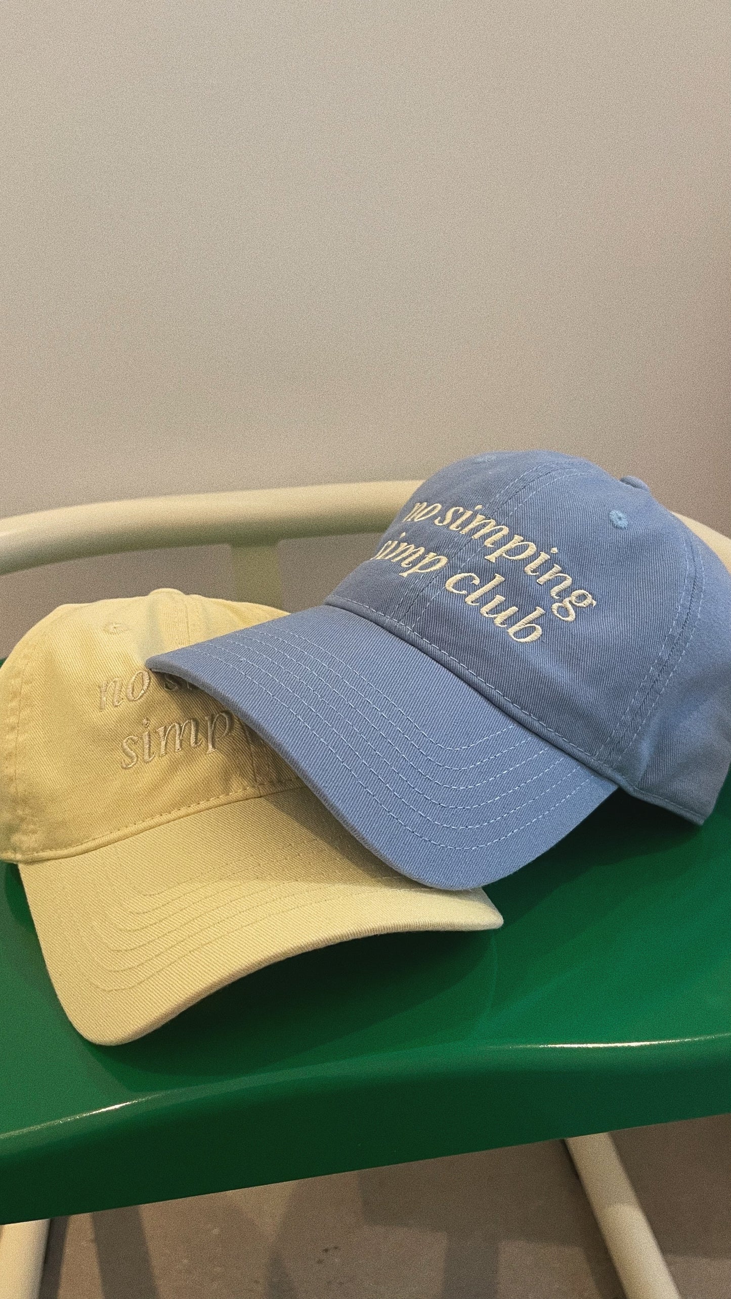 No simping simp club logo cap