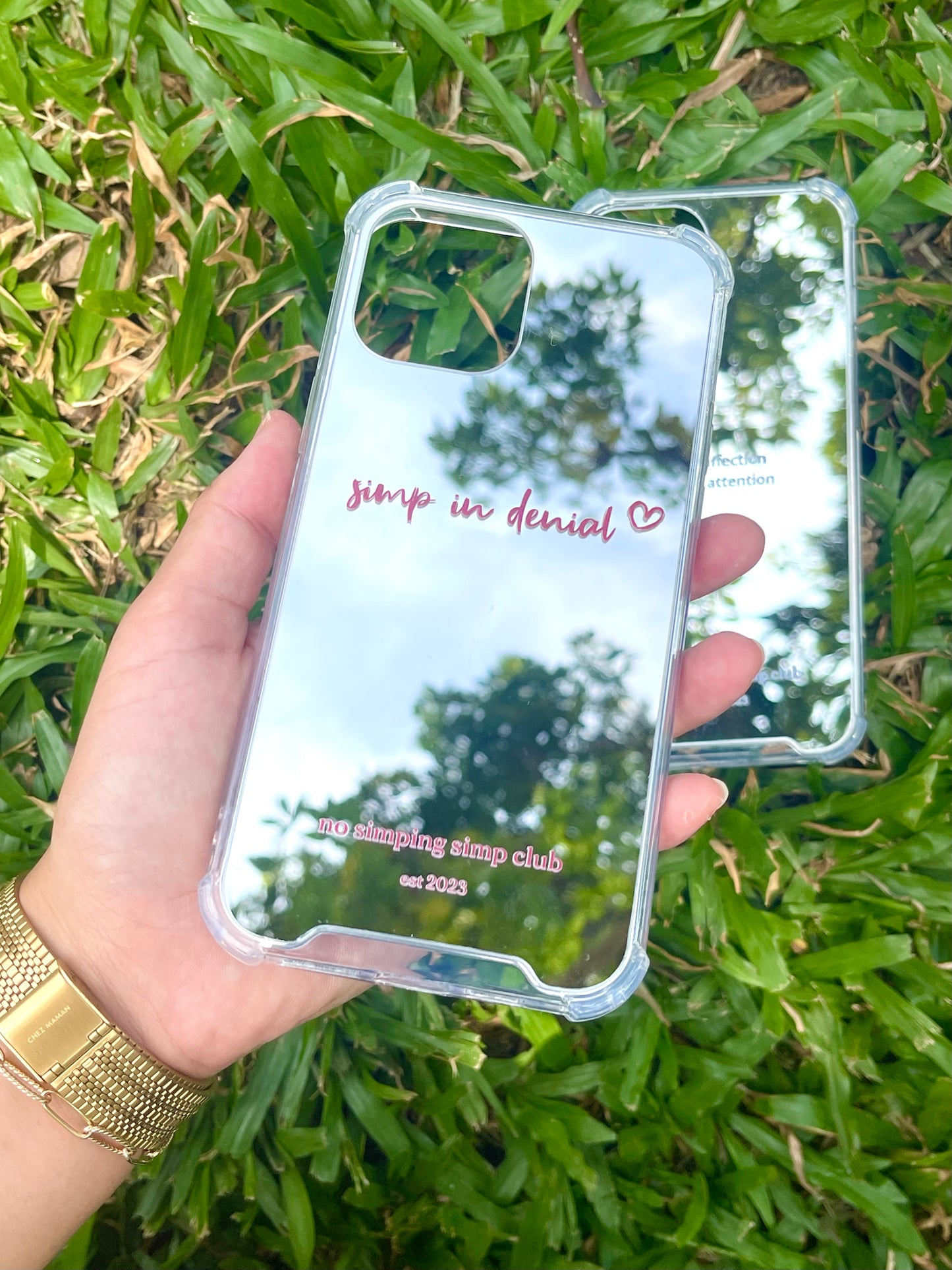 'Denial' mirror phone case (Pre-order)