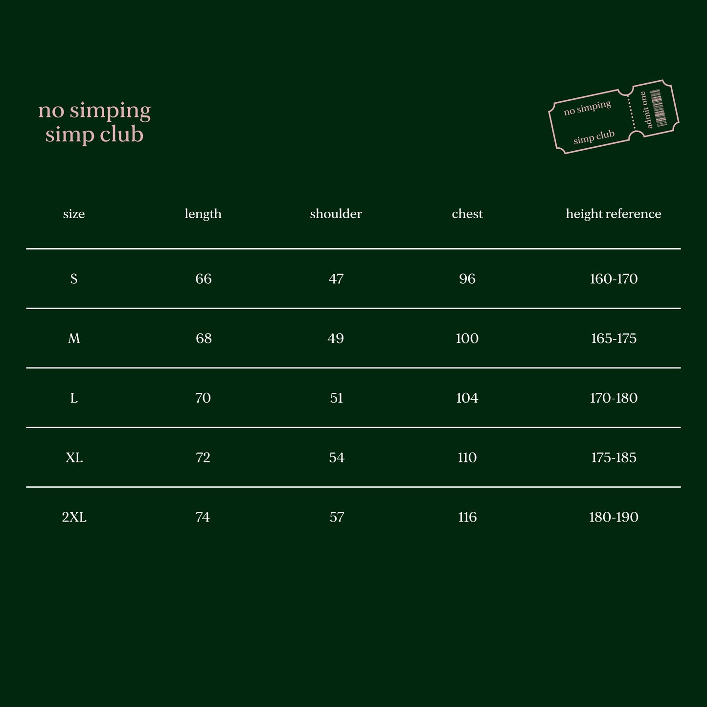 No simping simp club logo t-shirt | Dark green